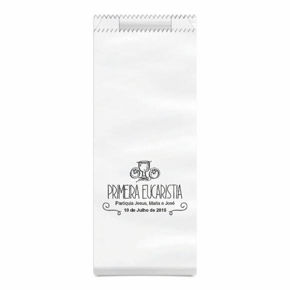 1ª Eucaristia - Saquinho Kraft Simples Personalizado