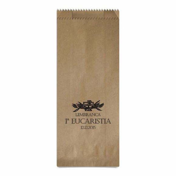 1ª Eucaristia - Saquinho Kraft Simples Personalizado