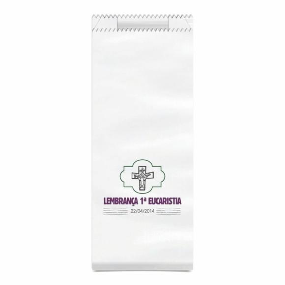 1ª EUCARISTIA - SAQUINHO KRAFT SIMPLES PERSONALIZADO