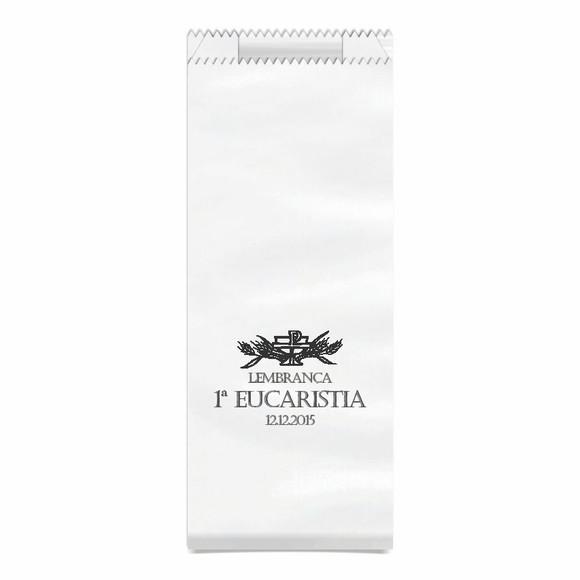 1ª Eucaristia - Saquinho Kraft Simples Personalizado