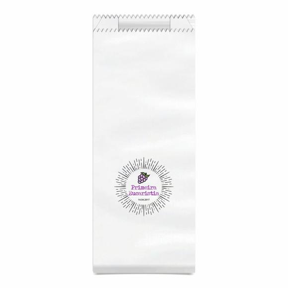 1ª Eucaristia - Saquinho Kraft Simples Personalizado
