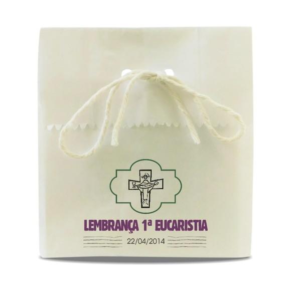 1ª EUCARISTIA - SAQUINHO PAPEL PERSONALIZADO MOD.11