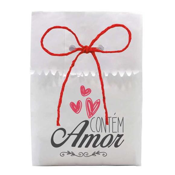 ANIVERSÁRIO - SAQUINHO PAPEL PERSONALIZADO. C/ FURO E CORDÃO