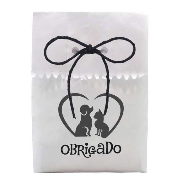 ANIVERSÁRIO - SAQUINHO PAPEL PERSONALIZADO. C/ FURO E CORDÃO