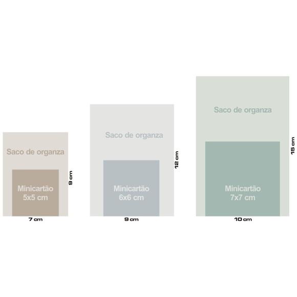 BATISMO - SAQUINHO DE ORGANZA + MINI CARTÃO - MOD.02