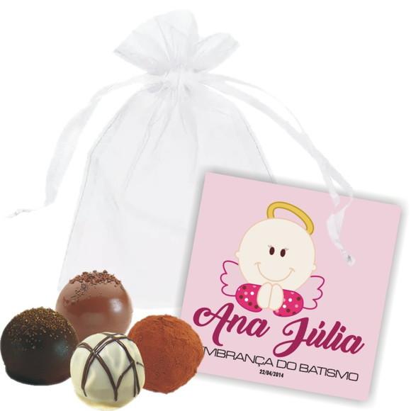 BATISMO - SAQUINHO DE ORGANZA + MINI CARTÃO - MOD.04