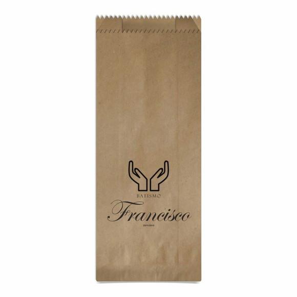 Batismo - Saquinho Kraft Simples Personalizado