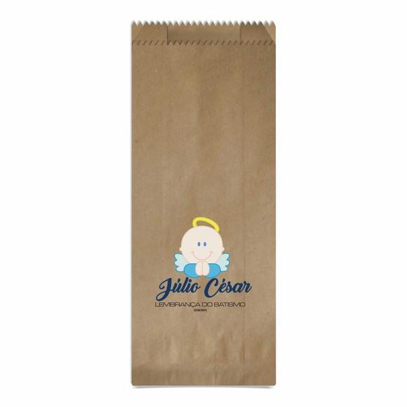 Batismo - Saquinho Kraft Simples Personalizado