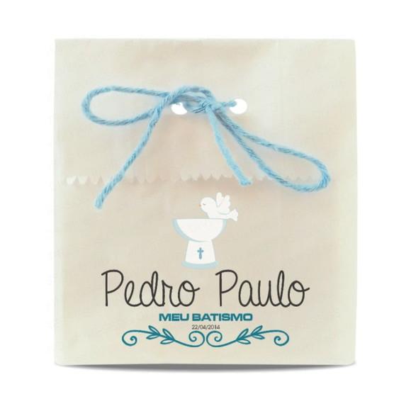 BATISMO - SAQUINHO PAPEL PERSONALIZADO - MOD.12