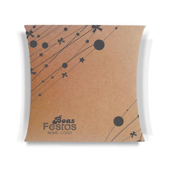 Caixa Travesseiro / Almofada Personaliz. Boas Festas. Mod101