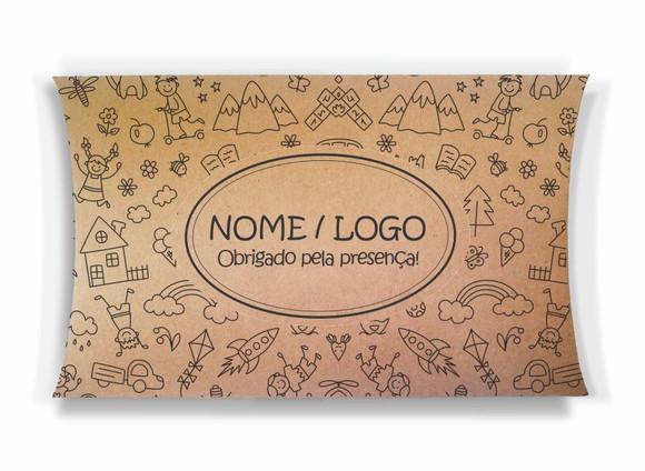 Caixa Travesseiro / Almofada Personalizada. Desenhos. Mod66