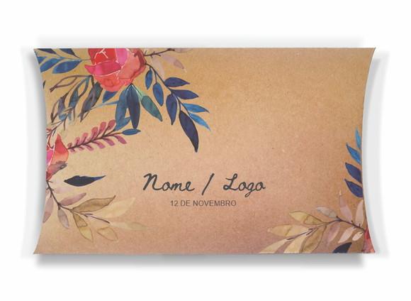 Caixa Travesseiro / Almofada Personalizada. Floral Mod6