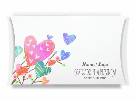 Caixa Travesseiro / Almofada Personalizada. Floral. Mod85