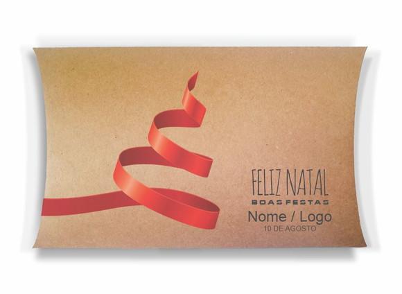 Caixa Travesseiro / Almofada Personalizada. Natal. Mod91