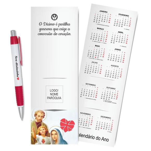 Card com Lápis e Borracha ou Caneta, Personalizado. M014.