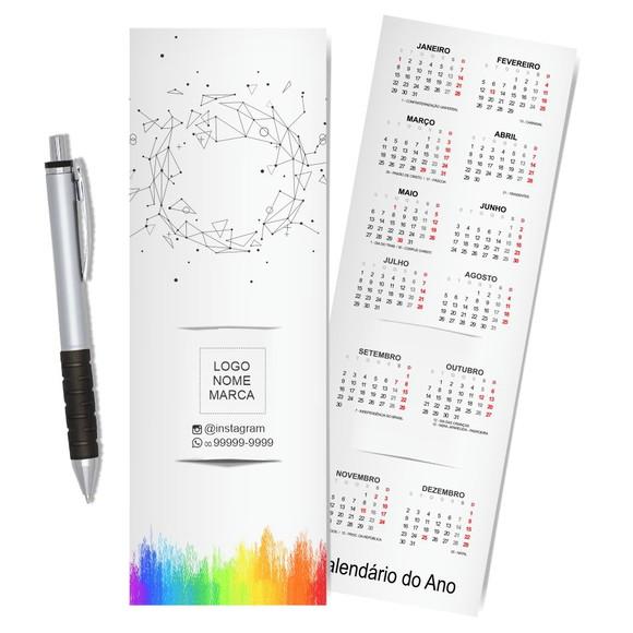 Card com Lápis e Borracha ou Caneta, Personalizado. M028