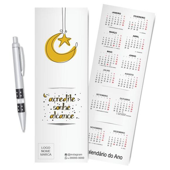 Card com Lápis e Borracha ou Caneta, Personalizado. M042