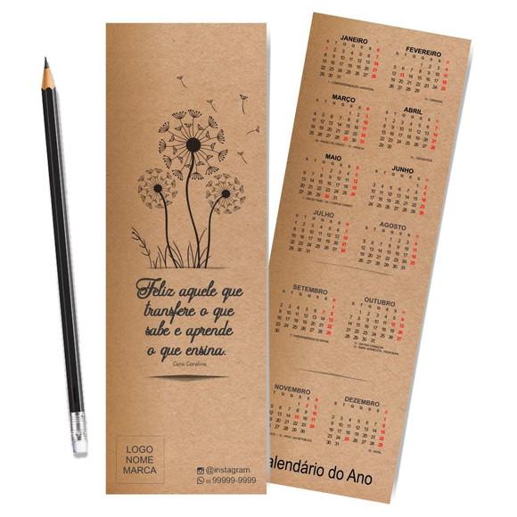 Card com Lápis e Borracha ou Caneta, Personalizado. M044.