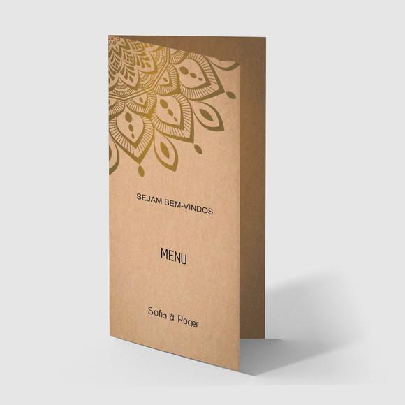 Cardápio / Menu Personalizado Casamento e Festas