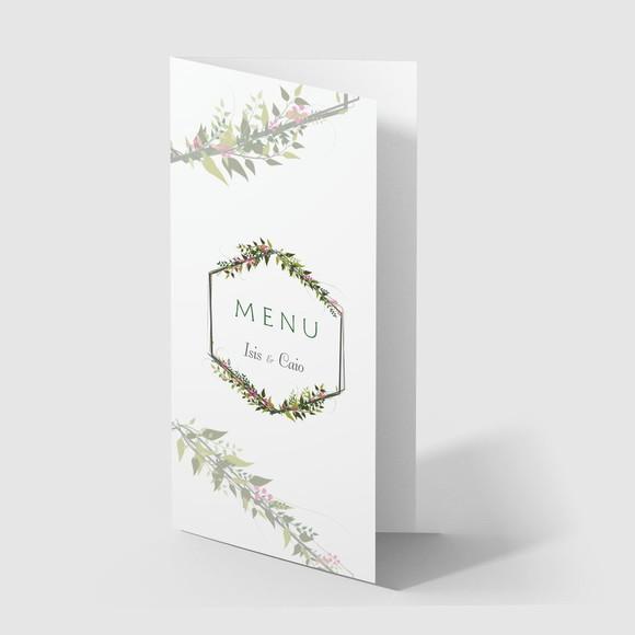 Cardápio / Menu Personalizado Casamento e Festas