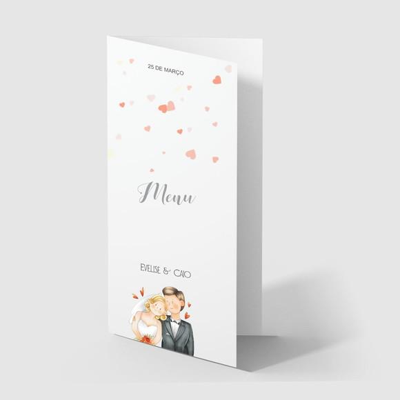Cardápio / Menu Personalizado Casamento e Festas