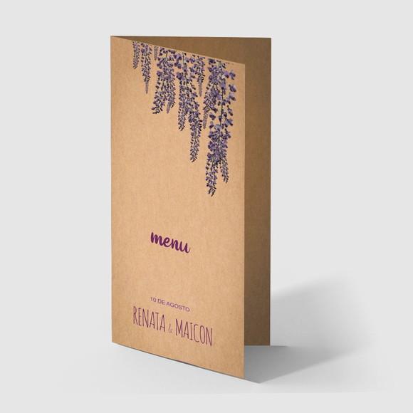 Cardápio / Menu Personalizado Casamento e Festas