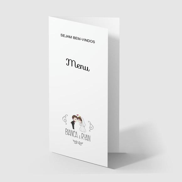 Cardápio / Menu Personalizado Casamento e Festas