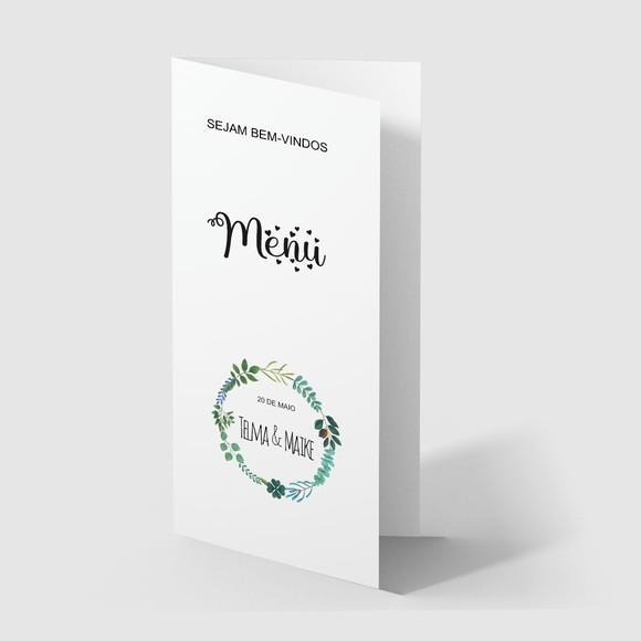Cardápio / Menu Personalizado Casamento e Festas