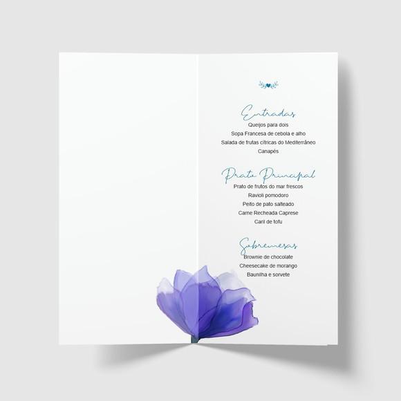 Cardápio / Menu Personalizado Casamento e Festas