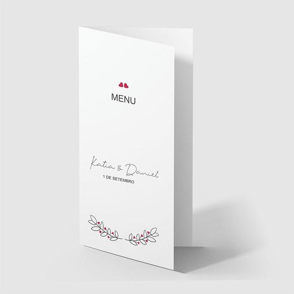 Cardápio / Menu Personalizado Casamento e Festas