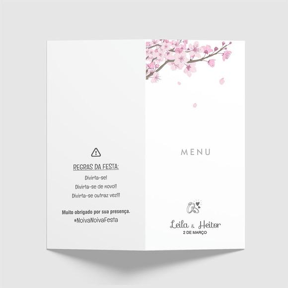Cardápio / Menu Personalizado Casamento e Festas