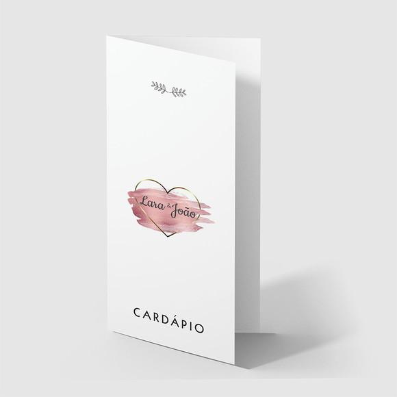 Cardápio / Menu Personalizado Casamento e Festas