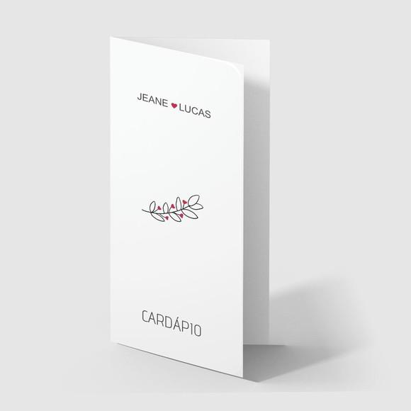 Cardápio / Menu Personalizado Casamento e Festas