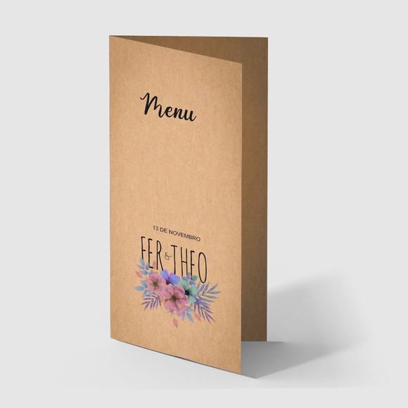 Cardápio / Menu Personalizado Casamento e Festas