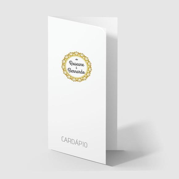 Cardápio / Menu Personalizado Casamento e Festas