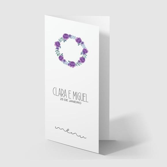Cardápio / Menu Personalizado Casamento e Festas