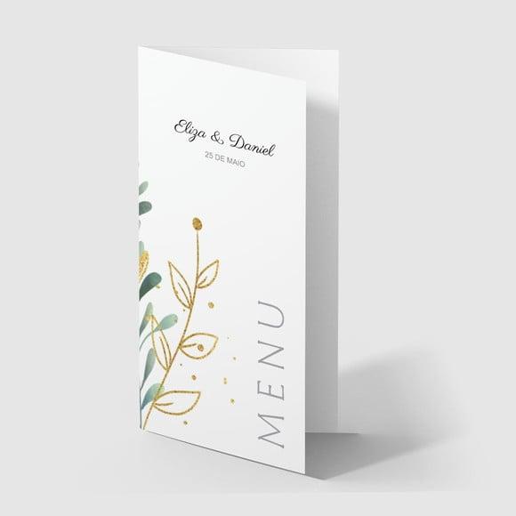 Cardápio / Menu Personalizado Casamento e Festas