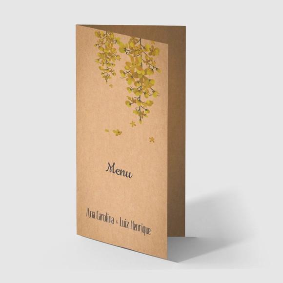 Cardápio / Menu Personalizado Casamento e Festas
