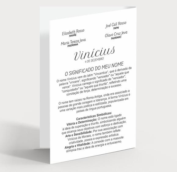 Cartão Batismo Person. c/ Aplique Divino Espírito Santo