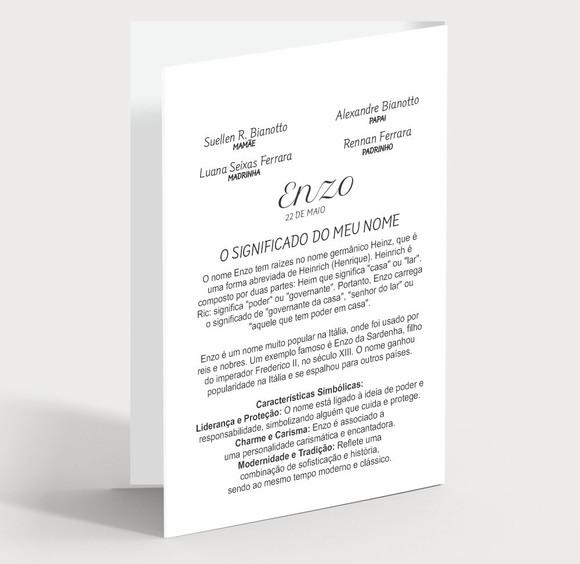 Cartão Batizado Personalizado c/ Aplique Sabonete Coração