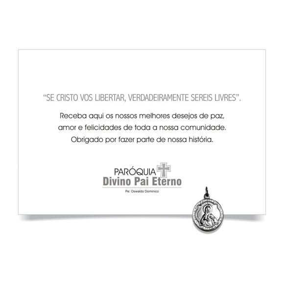 CARTÃO DE FELICITAÇÕES PERSONALIZADO + PINGENTE + ENVELOPE.
