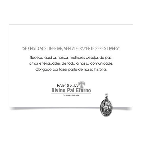 CARTÃO DE FELICITAÇÕES PERSONALIZADO + PINGENTE + ENVELOPE.
