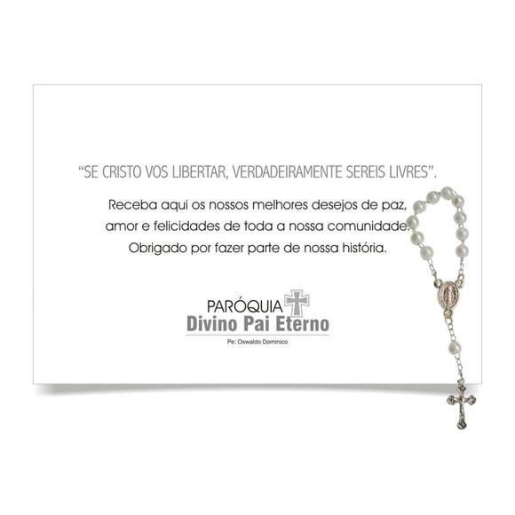 CARTÃO DE FELICITAÇÕES PERSONALIZADO + PINGENTE + ENVELOPE.