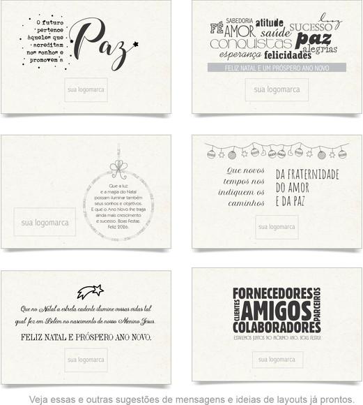 Cartão de Natal Person. com Dobra, Reciclado + Cor 40-015