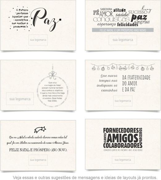 Cartão de Natal Person. com Dobra, Reciclado + Cor 40-016