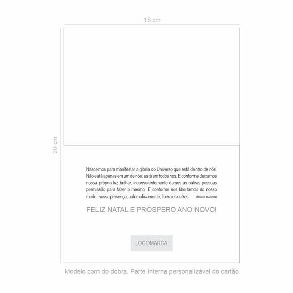 Cartão de Natal Personalizado com Dobra 20-001