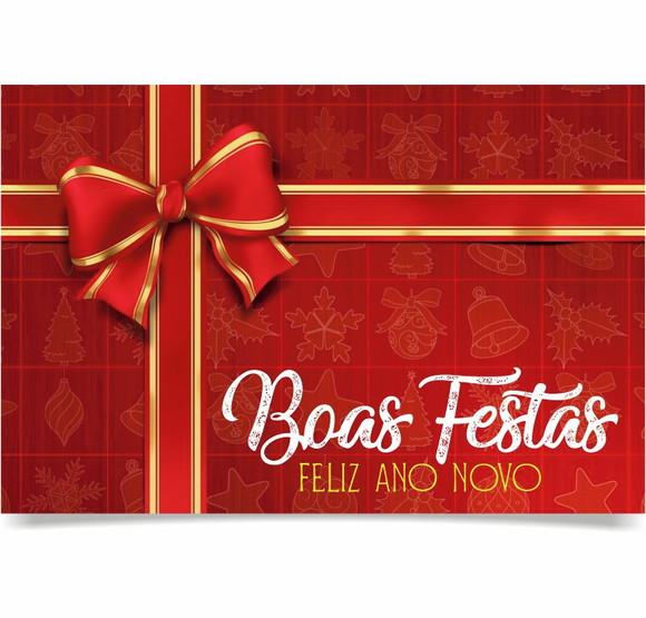 Cartão de Natal Personalizado com Dobra 20-028