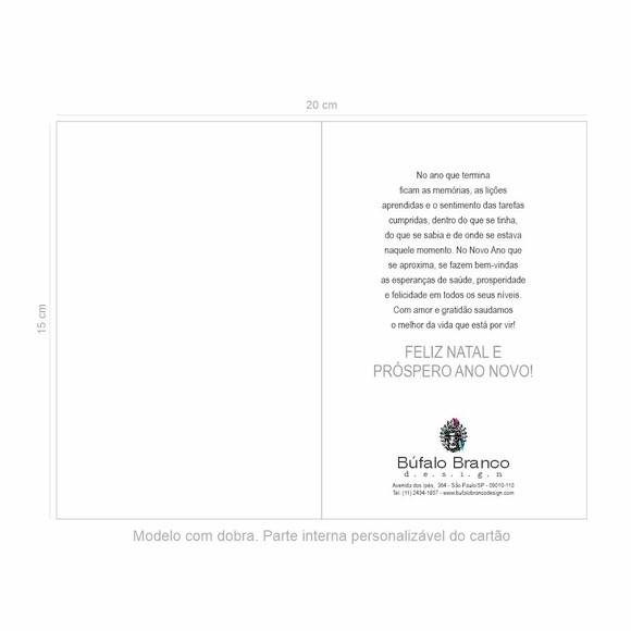 Cartão de Natal Personalizado com Dobra 20-052