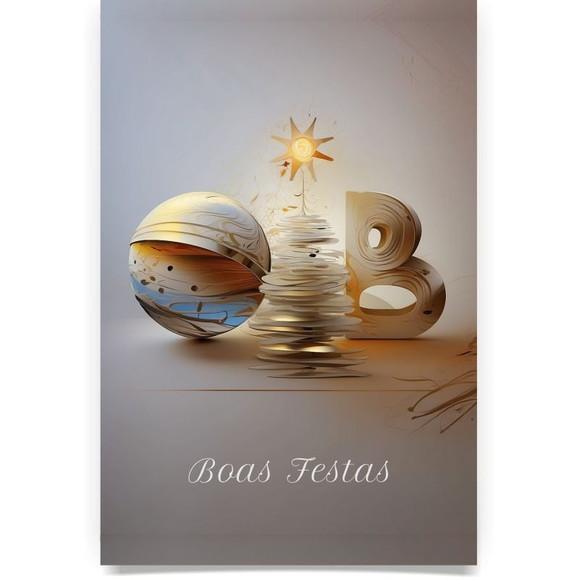 Cartão de Natal Personalizado com Dobra Oab