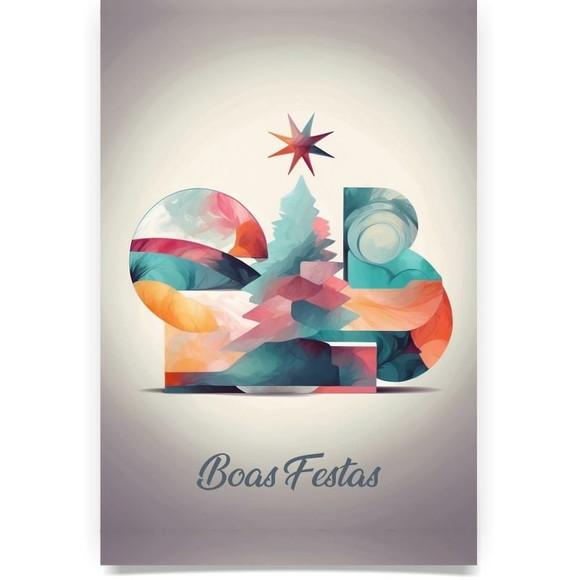 Cartão de Natal Personalizado com Dobra Oab